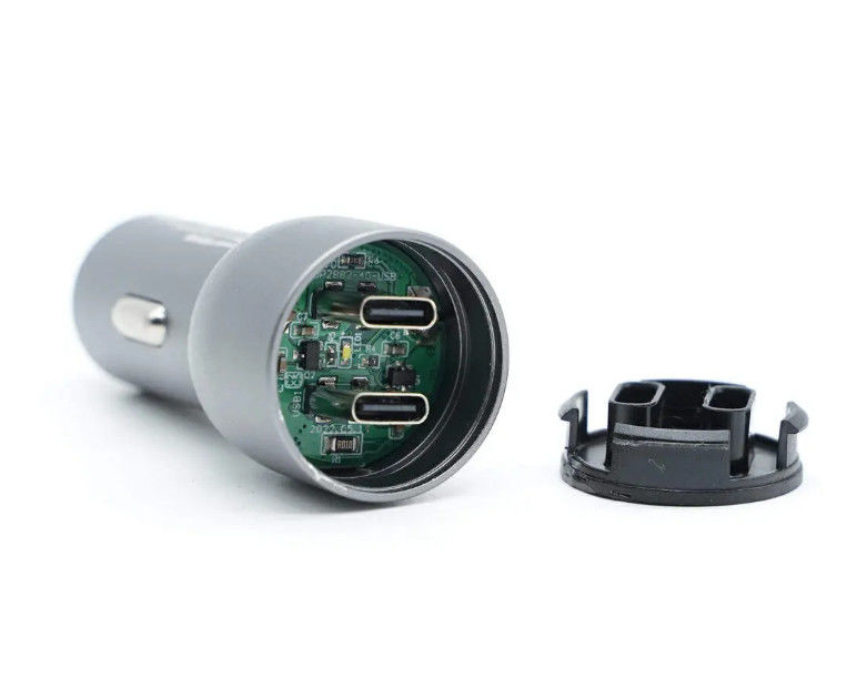 FR4 montaje de placa de circuito impreso PCBA para cargador de automóviles con 2 conectores tipo C soporta carga rápida de 15W