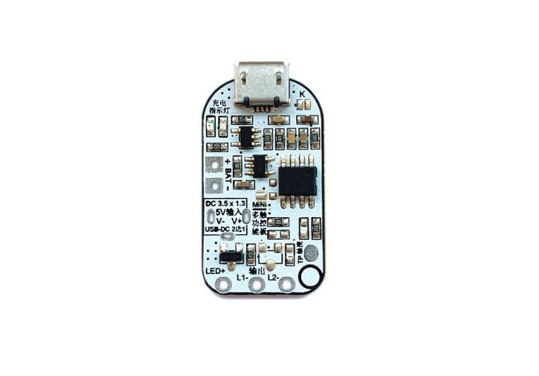 PCBA para la lámpara de mesa de control táctil con tres LED de atenuación sin pasos apoya la protección de carga y descarga