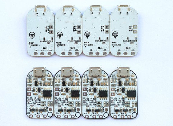 PCBA para la lámpara de mesa de control táctil con tres LED de atenuación sin pasos apoya la protección de carga y descarga