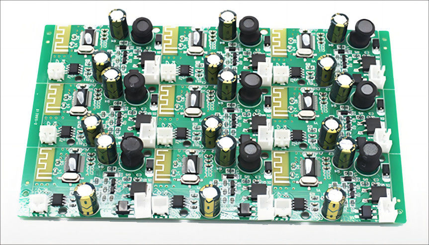 PCBA para altavoz Bluetooth inteligente placa de control de audio con conector USB y AUX, soporta control de voz