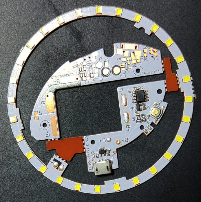 Fabricación de PCB flexibles de una sola capa para mini espejo de maquillaje luz LED con conector USB