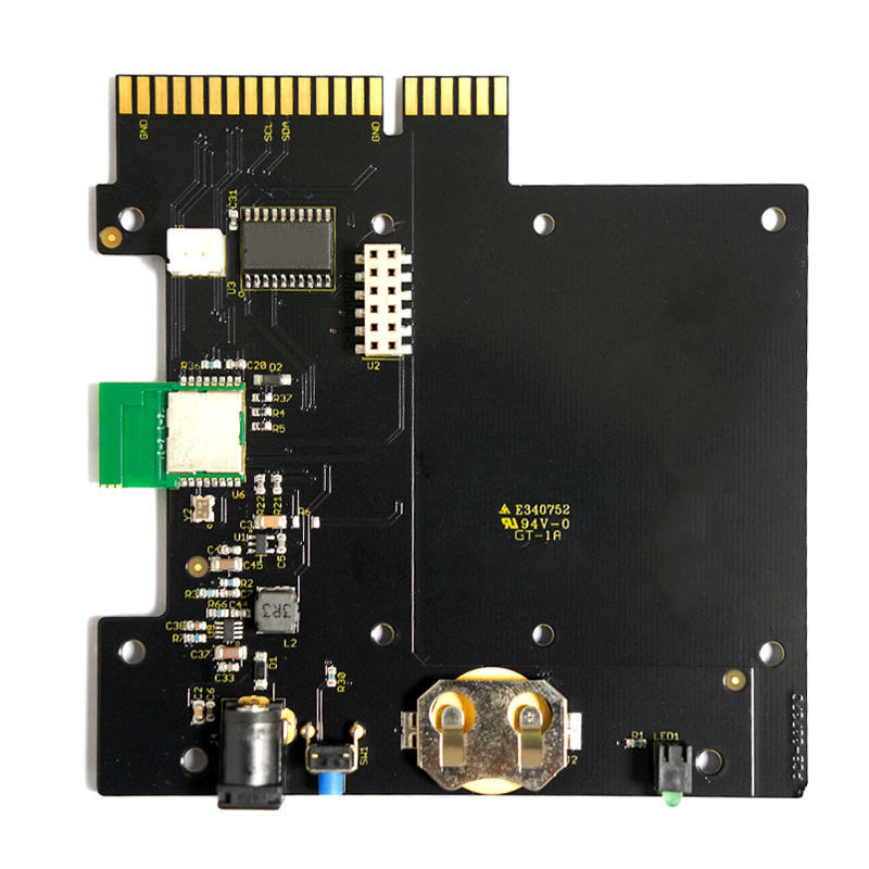 Placa de circuito impreso conforme a Rohs y certificada por UL FR-4 PCBA con máscara de soldadura Color Negro 1 oz de cobre