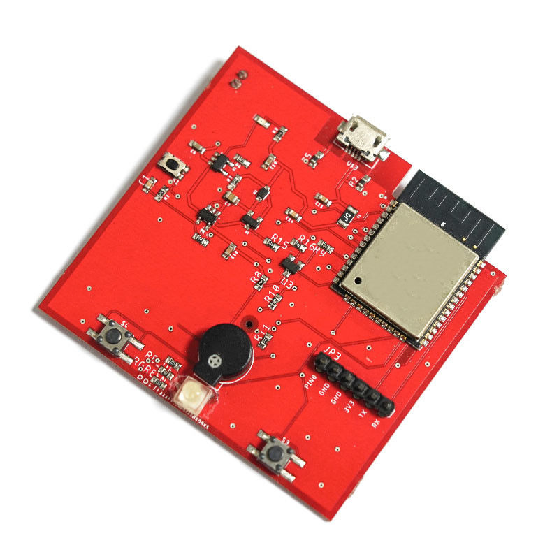 Con certificación UL de doble capa Rojo FR-4 Placa de circuitos impresos PCBA para la fabricación de electrónica